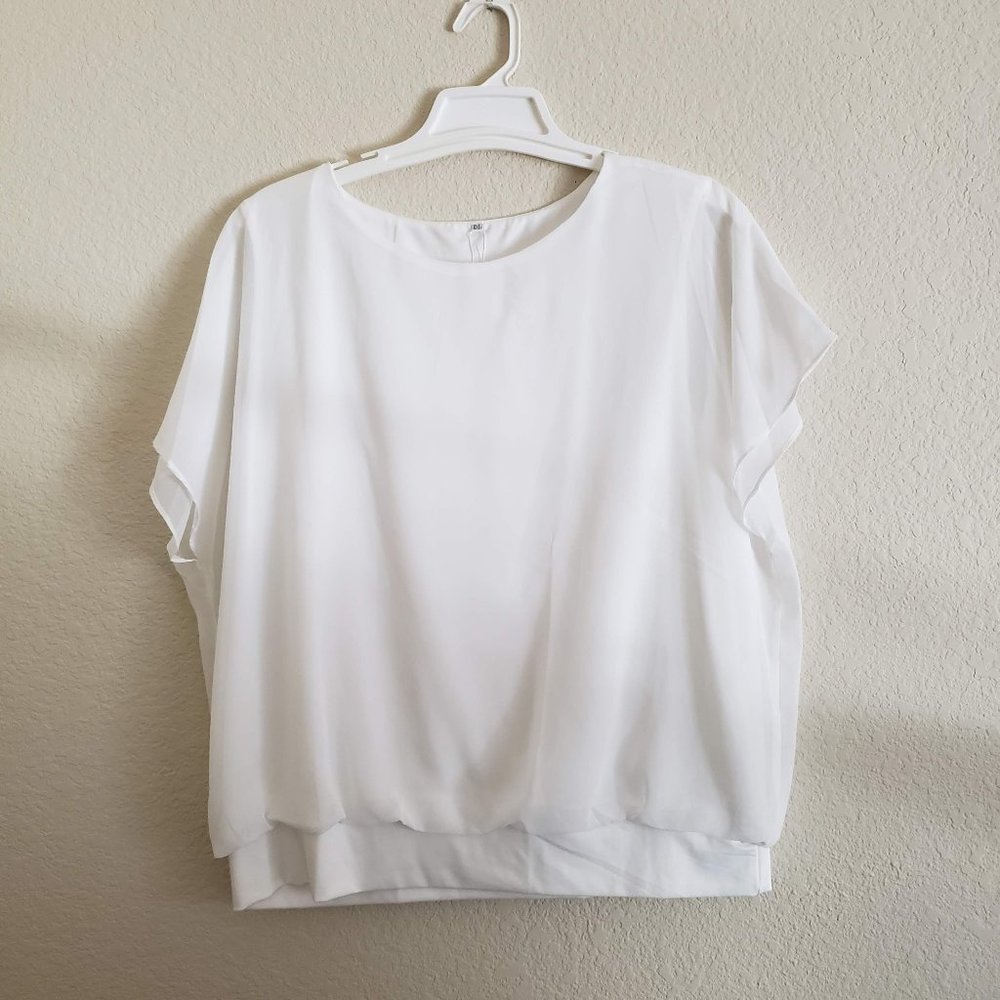 Fashion New Power White Top XXL NWT